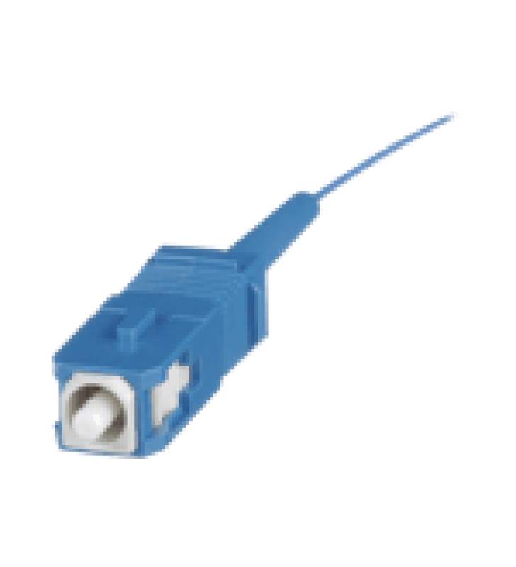 PIGTAIL DE FIBRA OPTICA SC SIMPLEX, MONOMODO OS2 9/125, 900UM, COLOR AZUL, 2 METROS