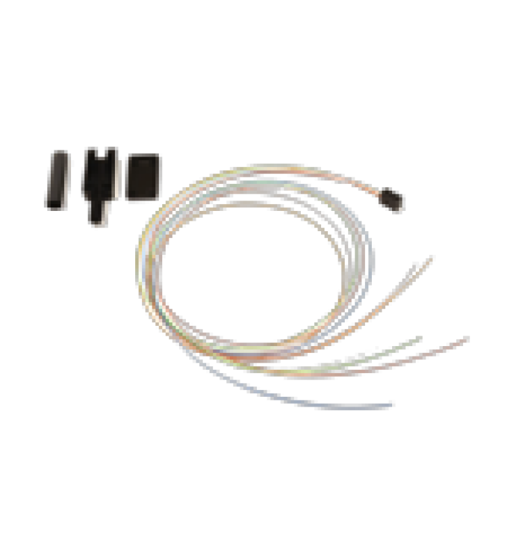 KIT BREAKOUT DE 6 FIBRAS, PARA CONVERTIR FIBRA (LOOSE TUBE) DE 250 A 900 MICRAS, 1 METRO