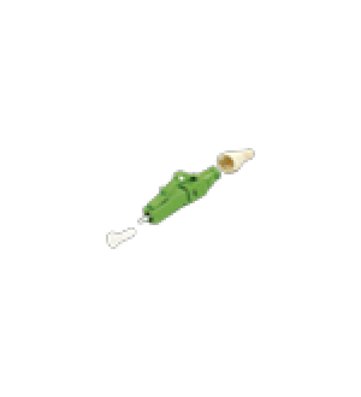 CONECTOR DE FIBRA OPTICA PRE-PULIDO LIGHTBOW LC/APC SIMPLEX, MONOMODO OS1/OS2, RE-TERMINABLE, COLOR VERDE
