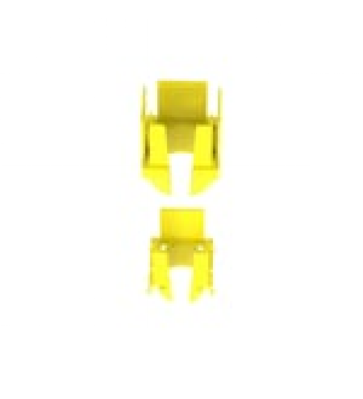 TAPA CON 1 SALIDA A TUBO CORRUGADO DE 1.5IN (38MM), PARA USO CON CANALETAS 2X2 FIBERRUNNER?, COLOR AMARILLO