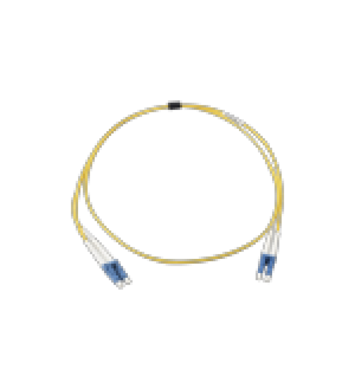 JUMPER DE FIBRA OPTICA MONOMODO (OS2), XGLO, RISER, LC/UPC-LC/UPC DUPLEX, OFNR, COLOR AMARILLO, 1 METRO