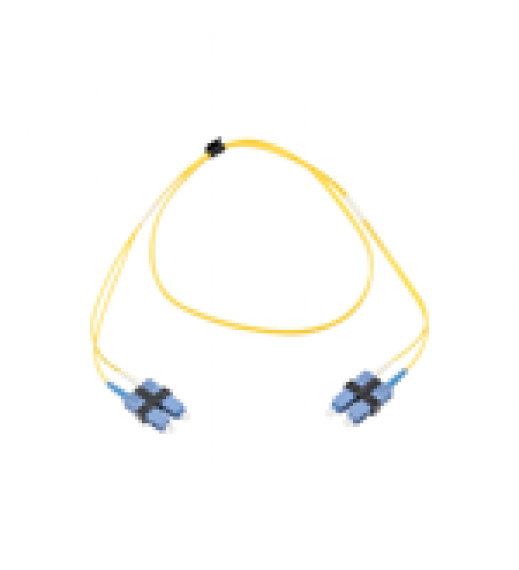 JUMPER DE FIBRA OPTICA MONOMODO (OS2), XGLO, SC/UPC-SC/UPC DUPLEX, OFNR, COLOR AMARILLO, 1 METRO