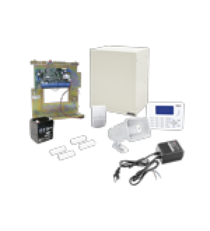 KIT DE ALARMA CON SENSORES CABLEADOS, CONEXION IP CON APP PIMALINK2.0 GRATIS!