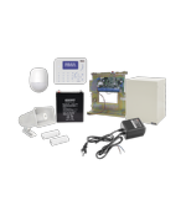 KIT DE ALARMA CON SENSORES CABLEADOS, CONEXION IP CON APP PIMALINK3.0 GRATIS!