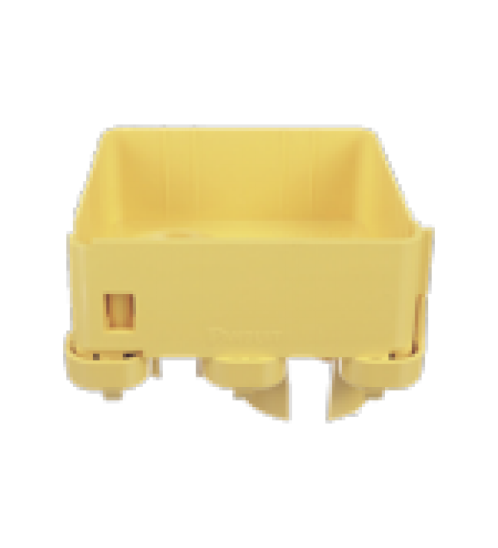 TAPA CON 2 SALIDAS A TUBO DE 1.5IN (38MM), PARA USO CON CANALETAS 4X4 FIBERRUNNER?, COLOR AMARILLO