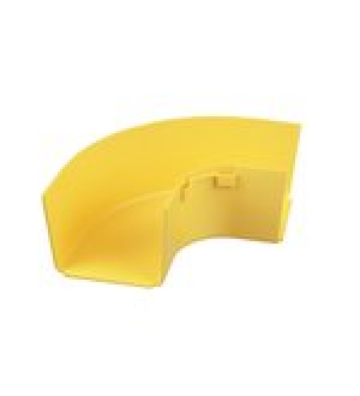 ANGULO RECTO A 90? HORIZONTAL, PARA CANALETAS FIBERRUNNER? 4X4, COLOR AMARILLO