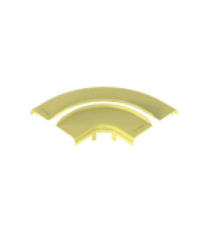 TAPA OPCIONAL PARA ANGULO RECTO DE 90? HORIZONTAL FRRA6X4LYL, COLOR AMARILLO