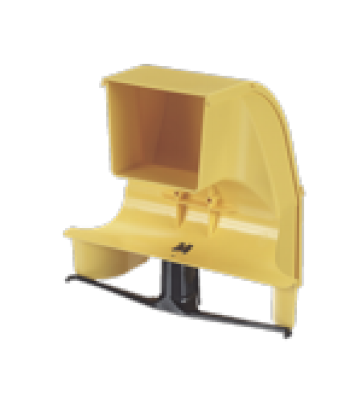 BAJADA PARA CANALETA FIBERRUNNER?, USO CON MEDIDAS 4X4, 6X4, 12X4, O 24X12, CON REDUCCION A 4X4, COLOR AMARILLO