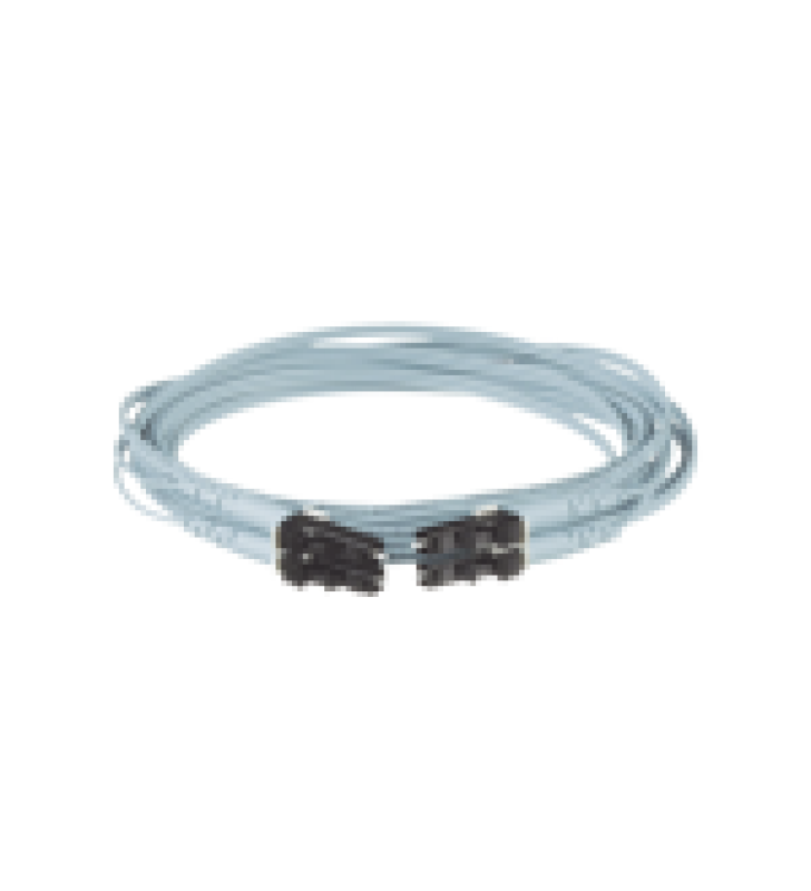 JUMPER DE FIBRA OPTICA MULTIMODO 50/125 OM3, LC-LC DUPLEX, OFNR (RISER), COLOR AQUA, 7 METROS