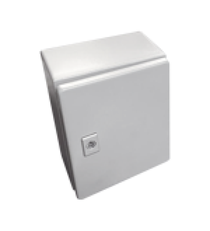 GABINETE DE ACERO, NEMA 4 -IP 65 DE 80 X 60 X 30 CM CON PLATINA.