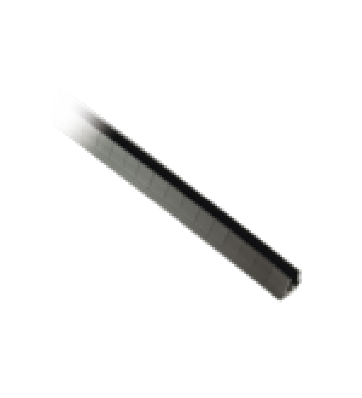 CUBRE-FILOS RANURADO CON ADHESIVO, PARA BORDES DE 0.9 A 1.6MM, DE 30.5M DE LARGO, COLOR NEGRO