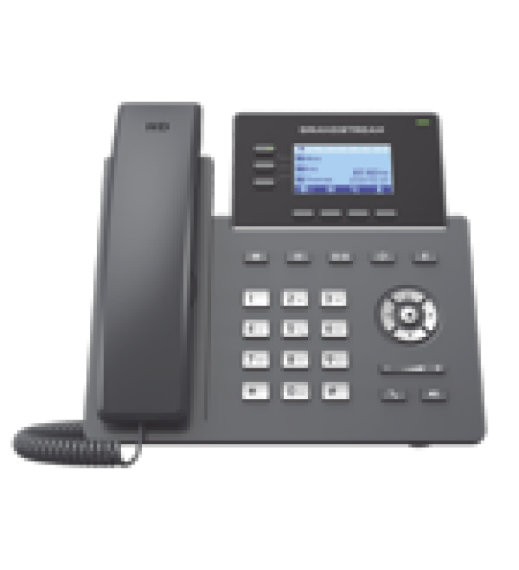 TELEFONO IP GRADO OPERADOR, 3 LINEAS SIP CON 6 CUENTAS, PUERTOS GIGABIT POE, CODEC OPUS, IPV4/IPV6 CON GESTION EN LA NUBE GDMS