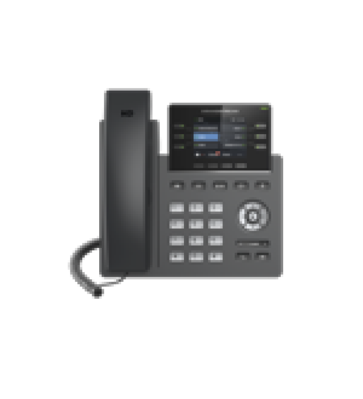 TELEFONO IP GRADO OPERADOR, 3 LINEAS SIP CON 6 CUENTAS, PUERTOS GIGABIT,POE,  PANTALLA A COLOR 2.4, CODEC OPUS, IPV4/IPV6 CON GESTION EN LA NUBE GDMS