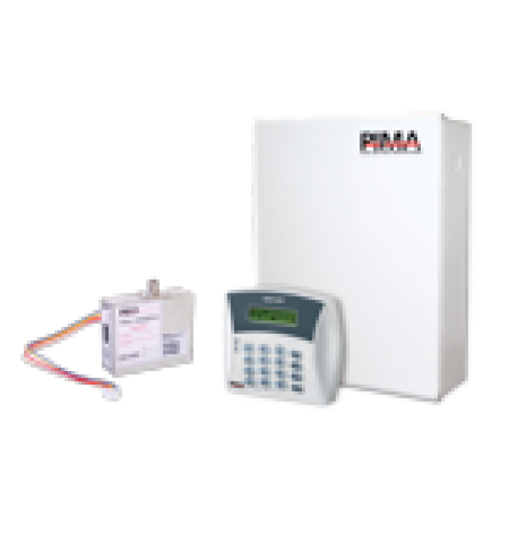 KIT DE ALARMA DE 6 ZONAS CON TECLADO ALFANUMERICO Y RADIO DE FRECUENCIA MEDIA 470-500 MHZ