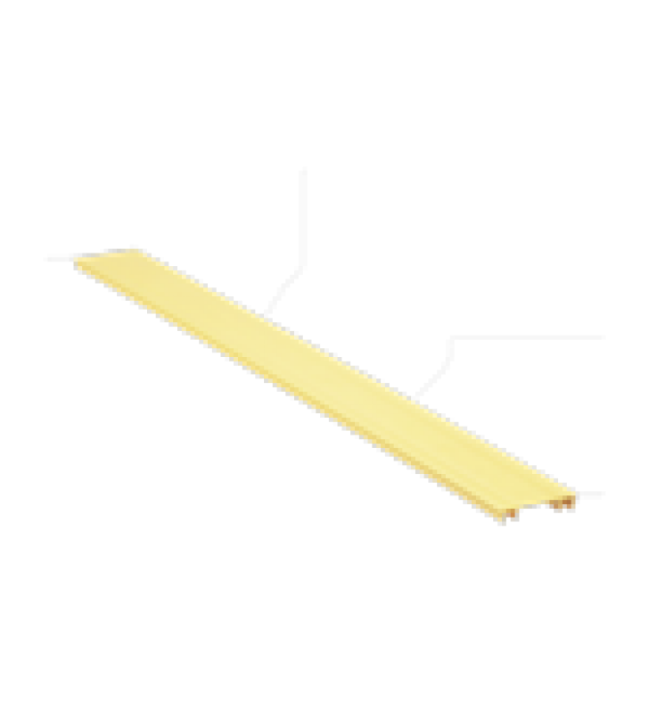 TAPA PARA CANALETA RANURADA TIPO H, DE 2 IN DE ANCHO, 1828.8 MM DE LARGO, COLOR AMARILO
