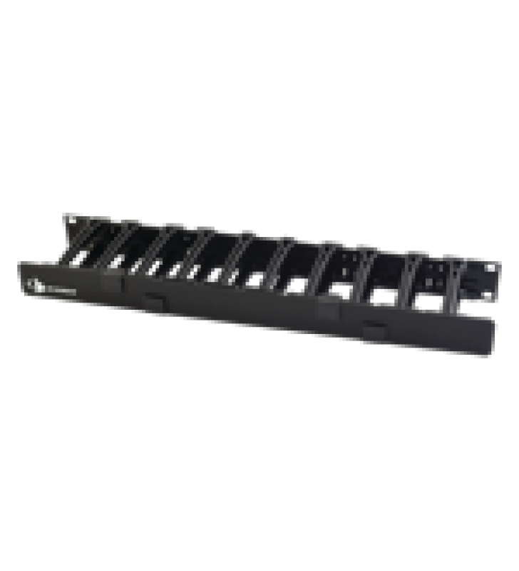 ORGANIZADOR DE CABLE HORIZONTAL ROUTEIT, SENCILLO, PARA RACK DE 19IN, 4IN DE PROFUNDIDAD, 1UR