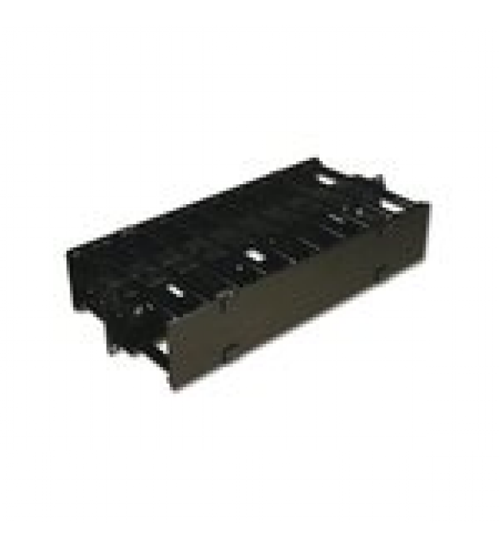 ORGANIZADOR DE CABLE HORIZONTAL ROUTEIT, DOBLE, PARA RACK DE 19IN, 4IN DE PROFUNDIDAD, 2UR