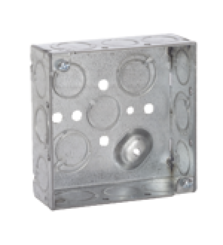 CAJA CUADRADA 4 X 4/PROFUNDIDAD 1- 1/2/ 10 ENTRADAS DE 1/2 Y 6 TKO (1/2-3/4).