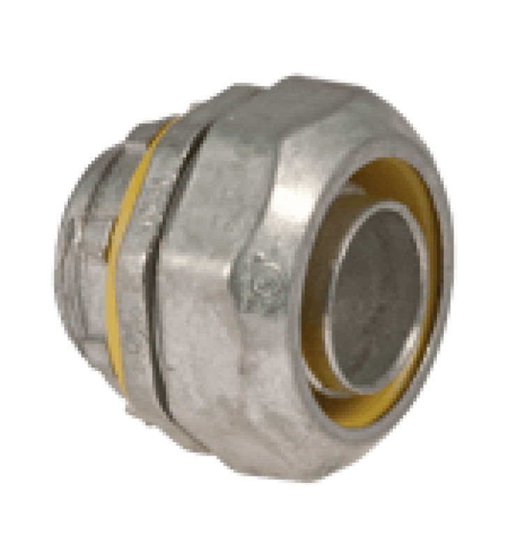CONECTOR RECTO METALICO PARA TUBERIA LIQUIDTIGHT DE 1/2 (13 MM).