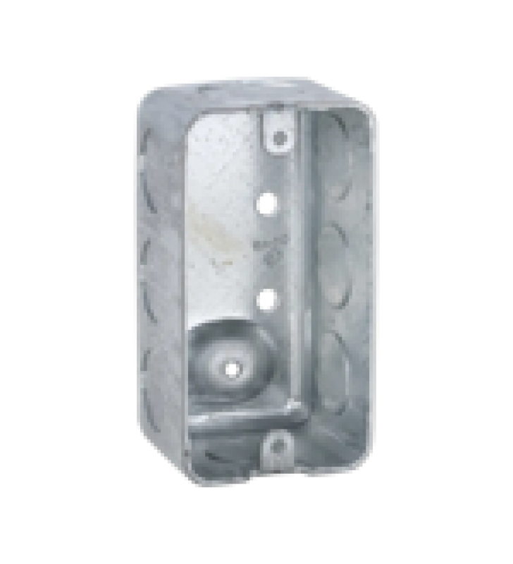 CAJA (CHALUPA) 4X2/ PROFUNDIDAD  1-7/8 / 7 ENTRADAS DE 1/2 Y 1 DE 3/4.