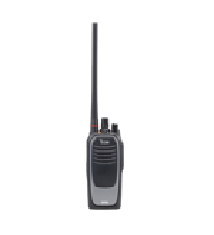 RADIO DIGITAL NXDN SIN PANTALLA EN LA BANDA DE UHF, RANGO DE FRECUENCIA 450-512MHZ, SUMERGIBLE IP67, CON ENCRIPTACION DES, GPS,  BLUETHOOTH, GRABADOR DE VOZ, 32 CANALES.  BATERIA, CARGADOR, ANTENA Y CLIP INCLUIDOS.