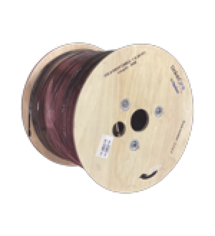 CARRETE DE 2 KM DE FIBRA OPTICA AEREA MINI FIGURA 8 G.657A1 TIPO DROP, MONOMODO DE 1 HILO (UNIFIBRA), COLOR NEGRO