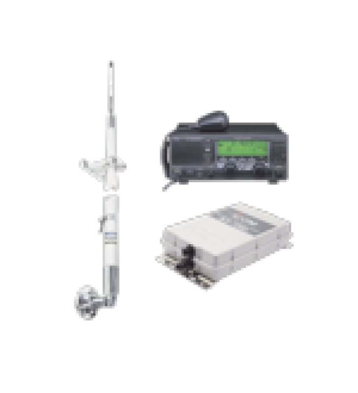 KIT DE RADIO IC-M700PRO CON SINTONIZADOR DE ANTENA AT-130 Y ANTENA HF SHAKESPEARE 390