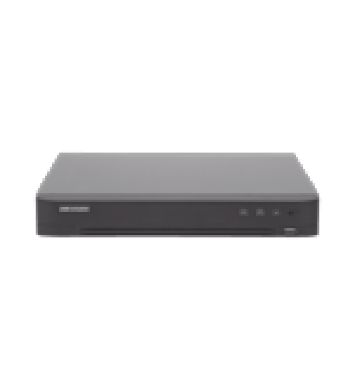 (RECONOCIMIENTO DE ROSTROS / ACUSENSE) DVR 4 MEGAPIXEL / 16 CANALES TURBOHD + 8 CANALES IP / 1 BAHIA DE DISCO DURO / 1 CANAL DE AUDIO / AUDIO POR COAXITRON