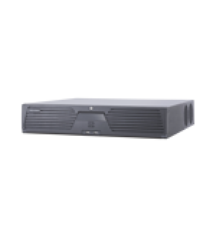 NVR 12 MEGAPIXEL (4K) / 32 CANALES IP / 8 BAHIAS DE DISCO DURO / 2 TARJETAS DE RED / RECONOCIMIENTO HUMANOS Y ANALISIS DE COMPORTAMIENTO