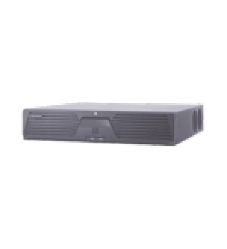 NVR 12 MEGAPIXEL (4K) / 32 CANALES IP / 8 BAHIAS DE DISCO DURO / 2 TARJETAS DE RED / SOPORTA RAID / RECONOCIMIENTO FACIAL / BASES DE DATOS / FILTRO DE FALSAS ALARMAS / DETECCION DE CUERPO HUMANO Y VEHICULOS