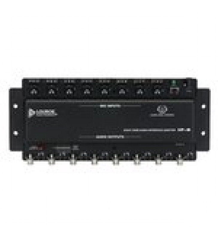 INTERFAZ DE AUDIO LOUROE DE 8 ZONAS PARA MICROFONOS, PROPORCIONA ALIMENTACION , CONTROL DE GANANCIA Y FACILITA LA CONEXION ENTRE MICROFONOS Y CAMARAS.