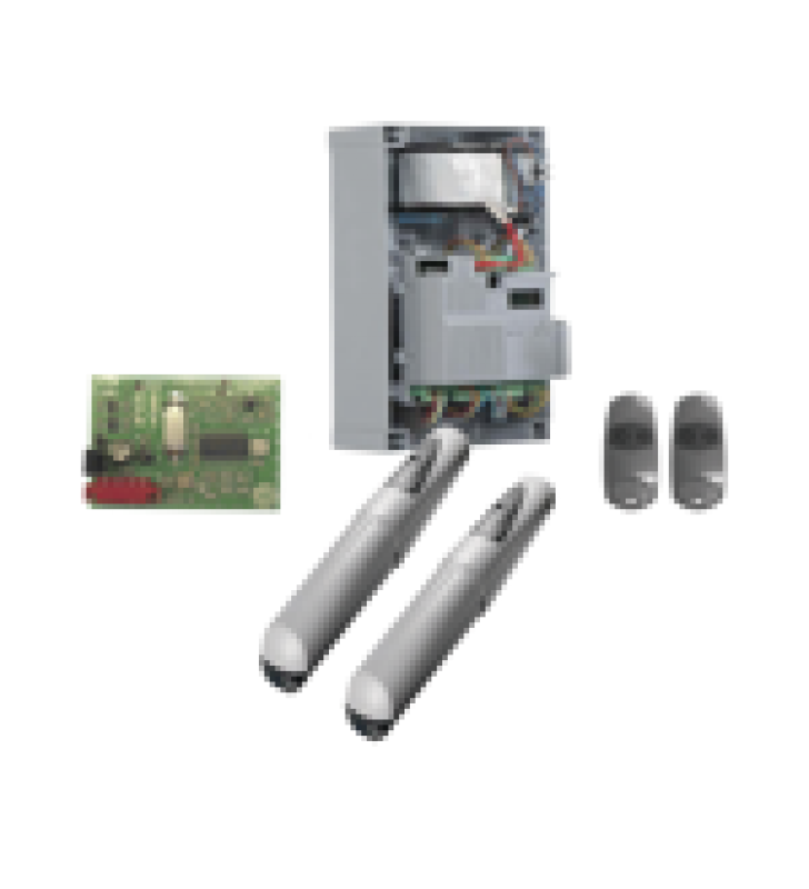 KIT DE OPERADORES AXO 5024 PARA PUERTAS ABATIBLES DE HASTA 5 METROS Y 400 KG DE PESO POR HOJA