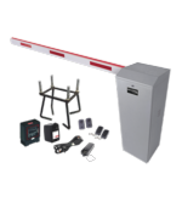 KIT COMPLETO BARRERA IZQUIERDA XB  / 5M / ILUMINACION LED ROJO-VERDE / INCLUYE SENSOR DE MASA, TRANSFORMADOR, LAZO, ANCLA, FOTOCELDAS Y 2 CONTROLES INALAMBRICOS