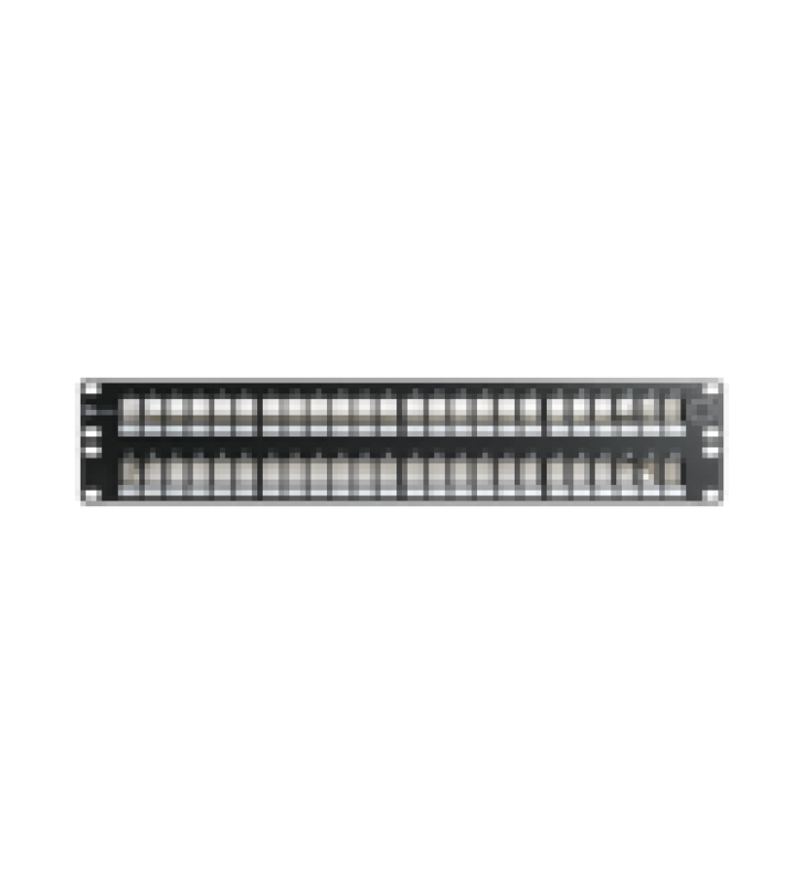 PATCH PANEL UTP KEYSTONE DE 48 PUERTOS MODULAR , PLANO, 2UR, COMPATIBLE CON JACKS KEYSTONE UTP Z-MAX? Y MAX?