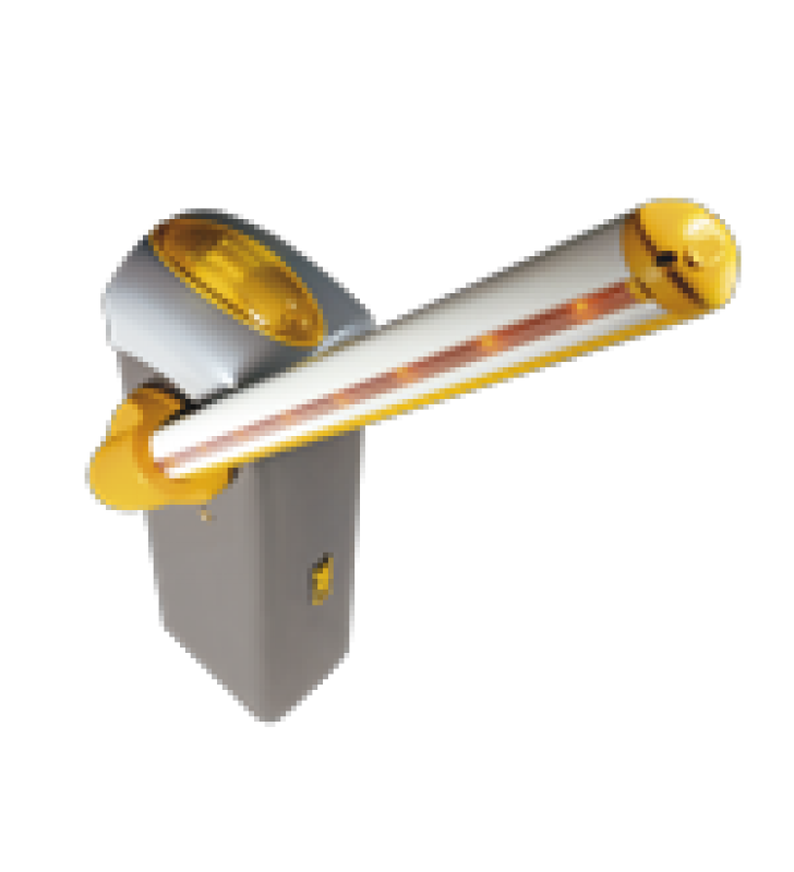 KIT DE BARRERA GARD 4 CON MASTIL ITALIANO / IZQUIERDA Y DERECHA CONFIGURABLE EN CAMPO / INCLUYE ILUMINACION LED ROJO/VERDE / PLUMA DE 3.75 M / CUPULA CON ILUMINACION LED / RESORTE ROJO CAME