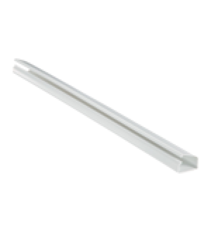 CANALETA LD10 DE PVC RIGIDO, CON CINTA ADHESIVA PARA INSTALACION SIN HERRAMIENTAS, DE 38.4 X 24 X 1828.8 MM, COLOR BLANCO