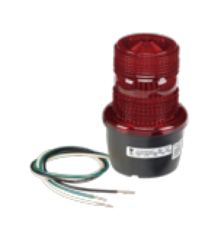 LUZ DE ADVERTENCIA LED SERIE STREAMLINE, 120 VCA, MONTAJE EN TUBO, ROJO