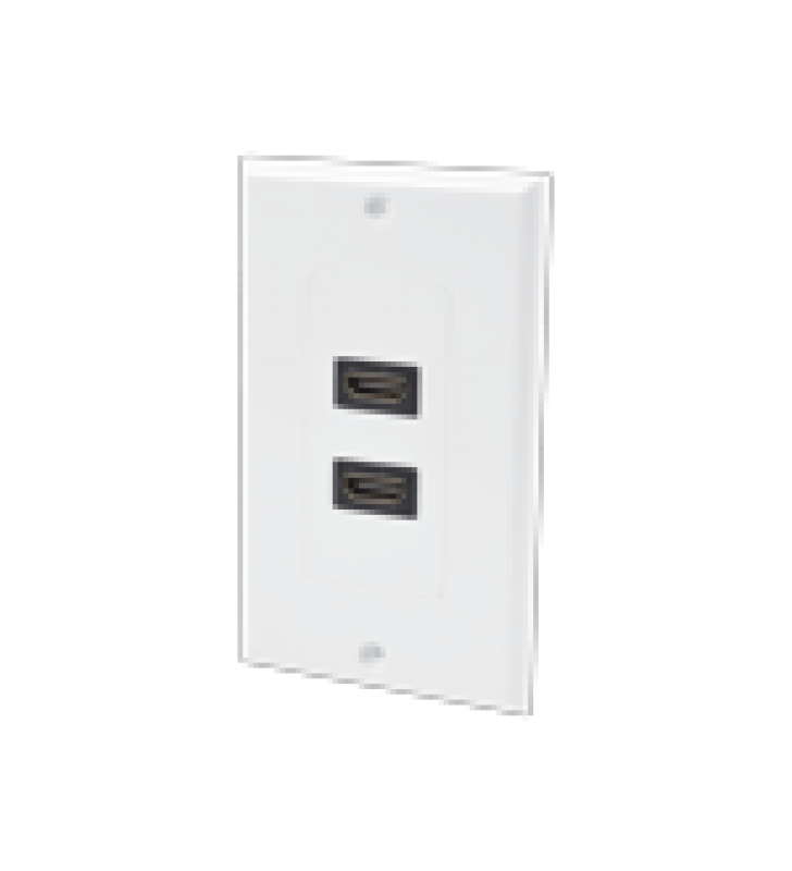 PLACA DE PARED DE 2 PUERTOS HDMI HEMBRA A HEMBRA