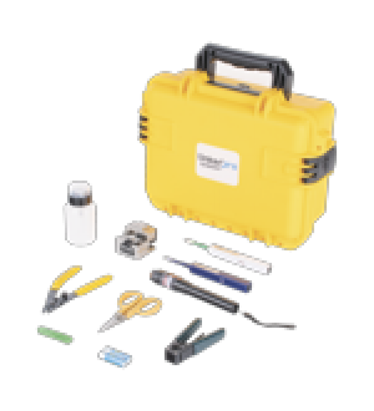 KIT DE HERRAMIENTAS PARA TERMINACION DE CONECTORES MECANICOS DE FIBRA OPTICA, INCLUYE MALETIN IDEAL PARA TRANSPORTAR CON ESPECIFICACION MILITAR (USO RUDO)