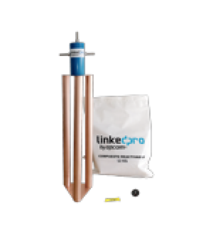 ELECTRODO PARA CORRIENTE MAXIMA DE 200 AMP. CON COMPUESTO MEJORADOR DE TERRENO