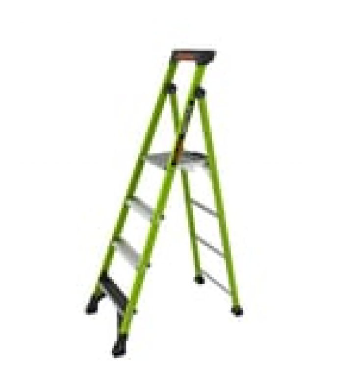ESCALERA DE ALUMINIO + FIBRA DE VIDRIO DE 1.8M CON SOPORTE PARA HERRAMIENTA. !LA MAS LIVIANA DEL MUNDO! (SKU:15406-001)