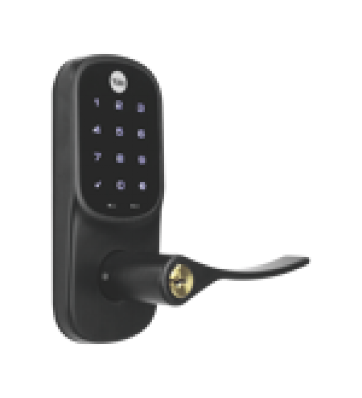 CERRADURA  YRL226 CON TECLADO TACTIL Y MANIJA /SMARPHONE CONTROL OPCIONAL/ BRONCE ANTIGUO/ PARA PUERTAS DE 35 MM A 45 MM DE ESPESOR.