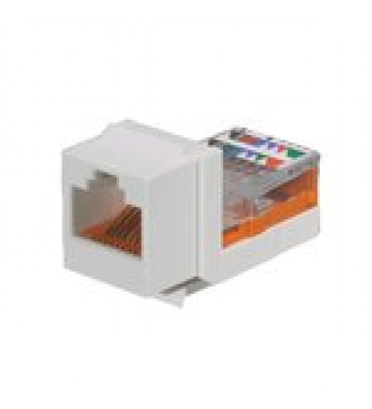 CONECTOR JACK ESTILO LEADFRAME, TIPO KEYSTONE, CATEGORIA 5E, DE 8 POSICIONES Y 8 CABLES, COLOR MARFIL