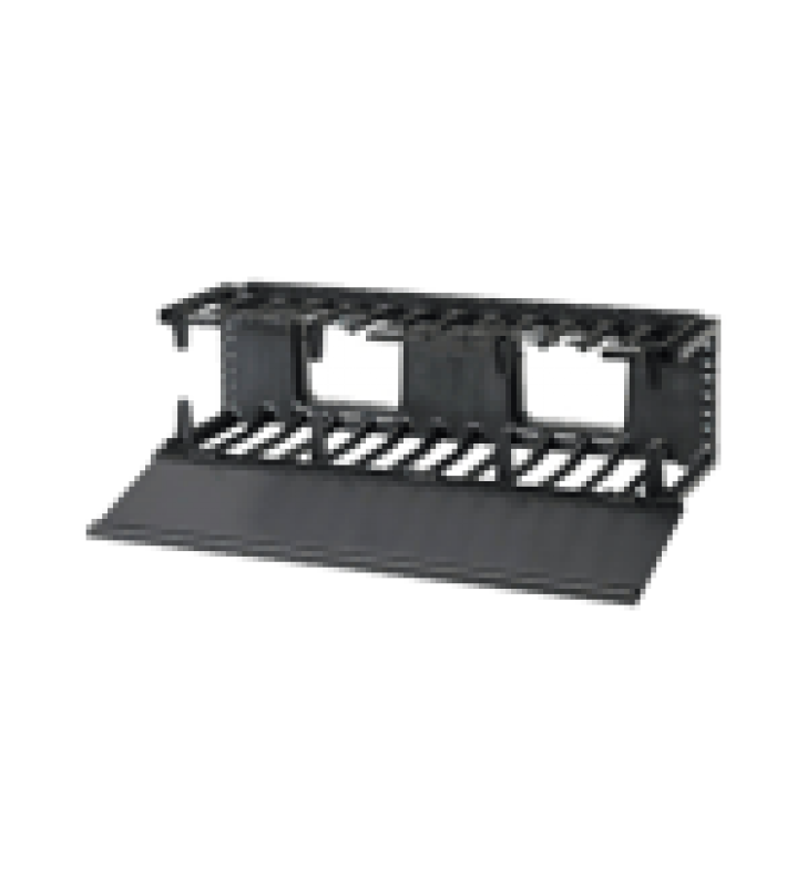 ORGANIZADOR DE CABLES HORIZONTAL NETMANAGER, SENCILLO (SOLO FRONTAL), PARA RACK DE 19IN, 3UR