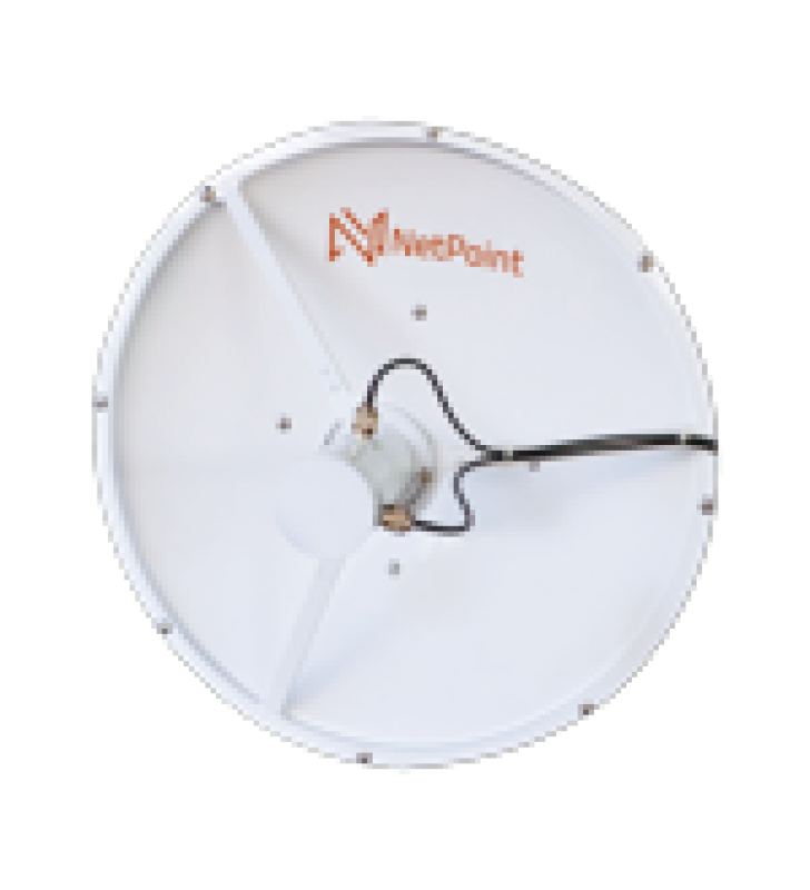 ANTENA BLINDADA DE ALTO RENDIMIENTO DE 2 FT, 4 3.3-3.9 GHZ, GANANCIA 26 DBI, CONECTORES N-HEMBRA.