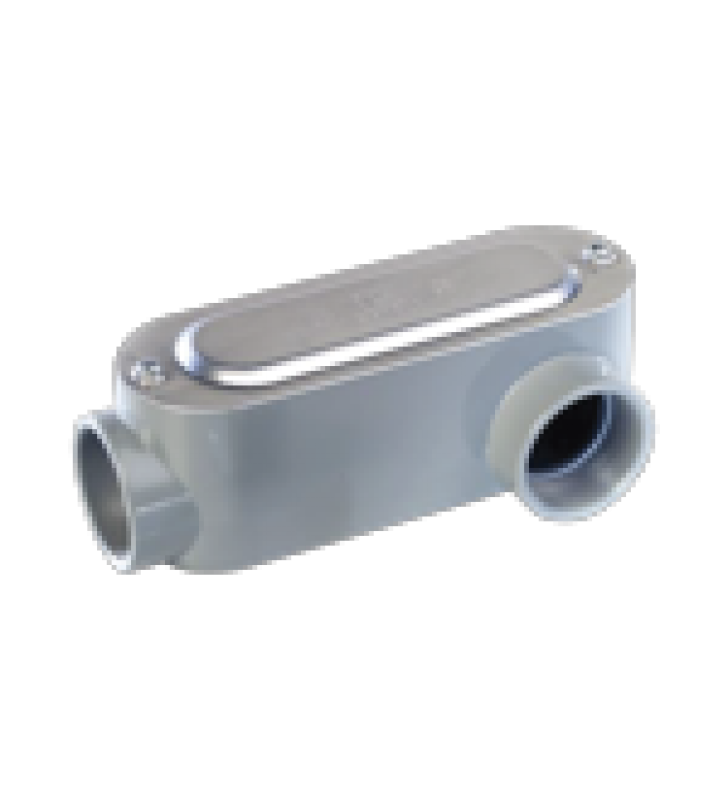 CAJA OVAL ROSCADA TIPO LL DE 2 (50.8 MM) INCLUYE TAPA Y TORNILLOS.