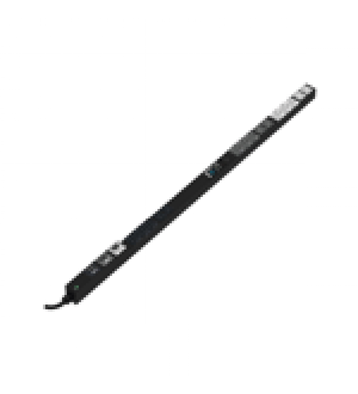 PDU MONITOREABLE (MI) PARA DISTRIBUCION DE ENERGIA, ENCHUFE DE ENTRADA NEMA L15-30P, CON 18 SALIDAS C13 Y 6 C19, DE INSTALACION VERTICAL, 20 VCA, 30 AMP
