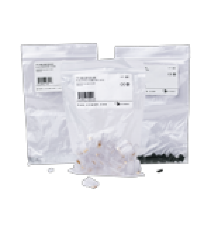 PLUG RJ45 CAT6, PARA CABLE UTP  CALIBRE 23 A 26 AWG, CHAPADO EN ORO DE 50 MICRAS, BOLSA CON 50 PIEZAS