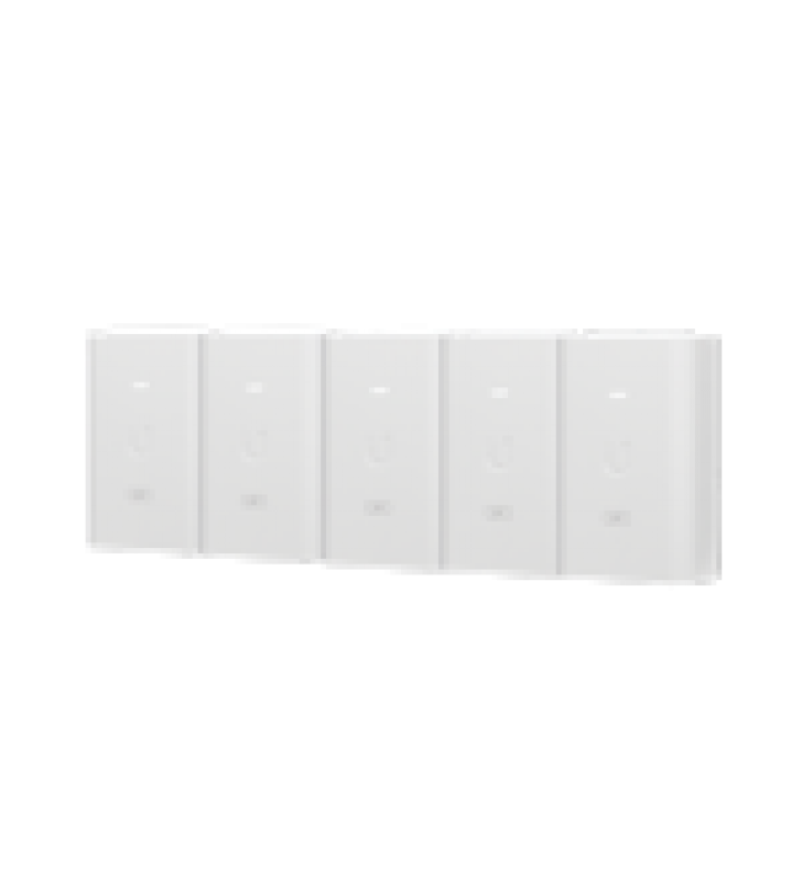 5 UNIDADES DEL ADAPTADOR POE UBIQUITI DE 24 VDC, 1.0 A CON PUERTO GIGABIT, COLOR BLANCO