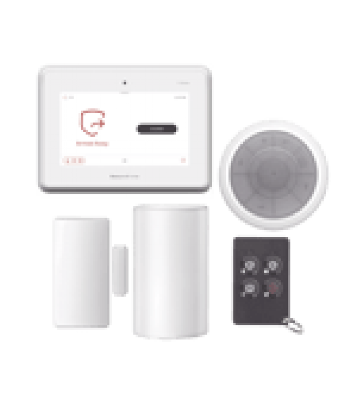 KIT DE PANEL DE ALARMA PROA7PLUS CON SIRENA, SENSOR DE MOVIMIENTO, CONTACTO MAGNETICO Y CONTROL REMOTO